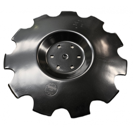 Talerz do agregatu talerzowego, przegienty, TYP P, zębaty 560 mm, 6 otworowy, grubość 4 mm