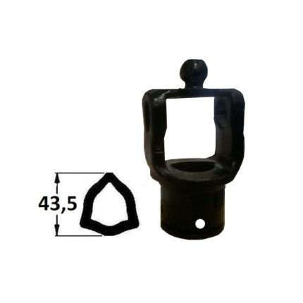Widłak H profil trójkąt kat. 6 43,5, wew. 27x100 SMART LINE ( kulka 28 mm)